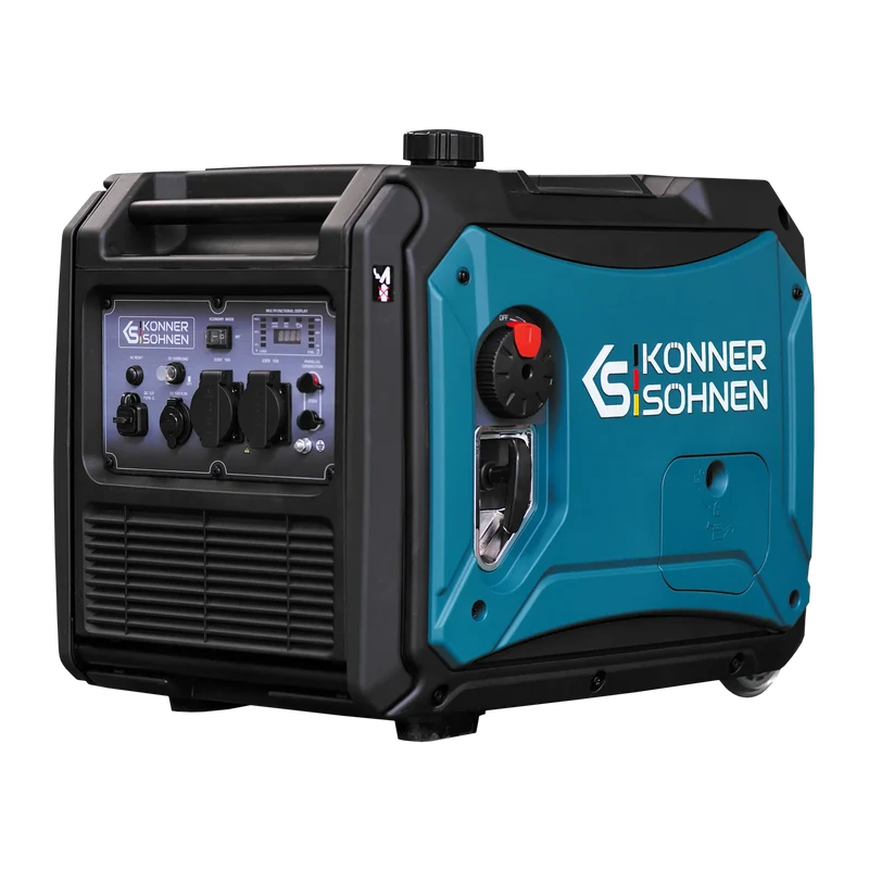 "Könner & Söhnen" LPG/Benzin-Inverter-Generator KS 4000iEG S - 3.5kW Nennleistung - Benzin / Gas Motor - 230V