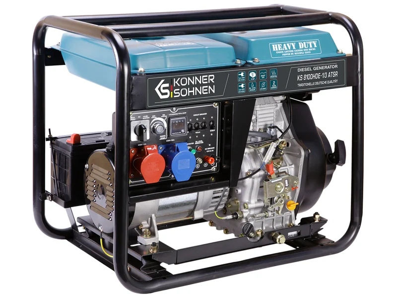 "Könner & Söhnen" Diesel-Generator KS 8100HDE-1/3 ATSR (EURO V) - 5/6kW Nennleistung - 230/400V
