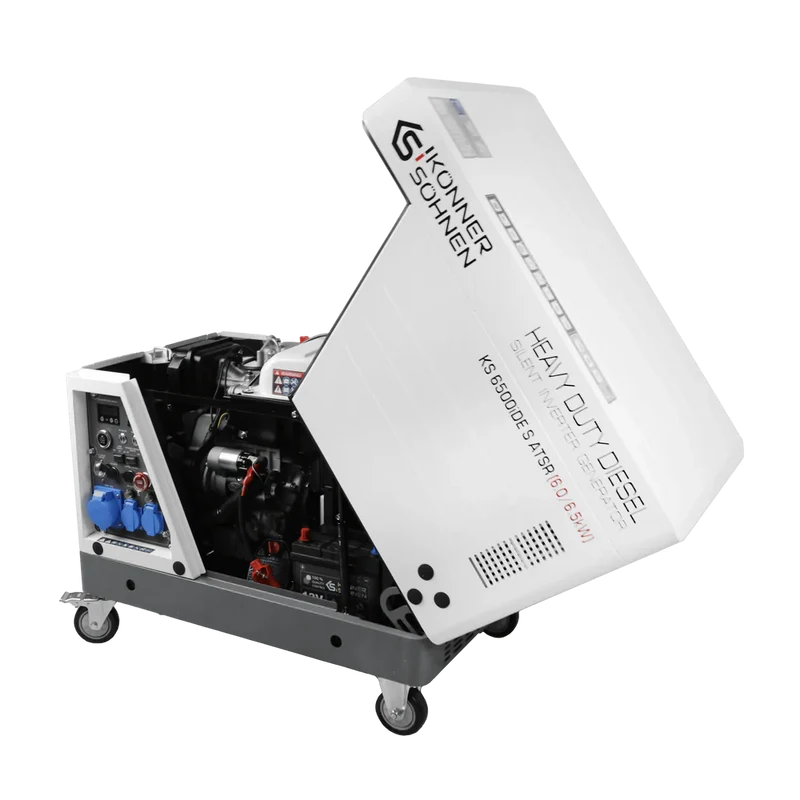 "Könner & Söhnen" Diesel Inverter Generator in Soundproof Casing KS 6500iDE S ATSR - 6kVA Nennleistung - Dieselmotor - 230V