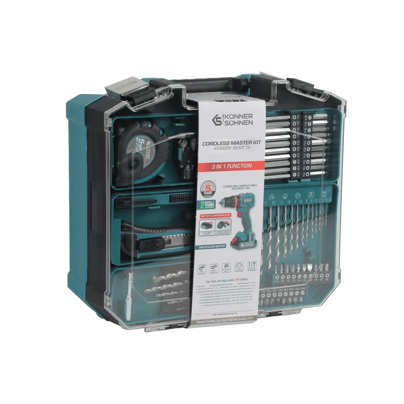 "Könner & Söhnen" Kabelloses Meister-Set KS ID20V-60 KIT 74