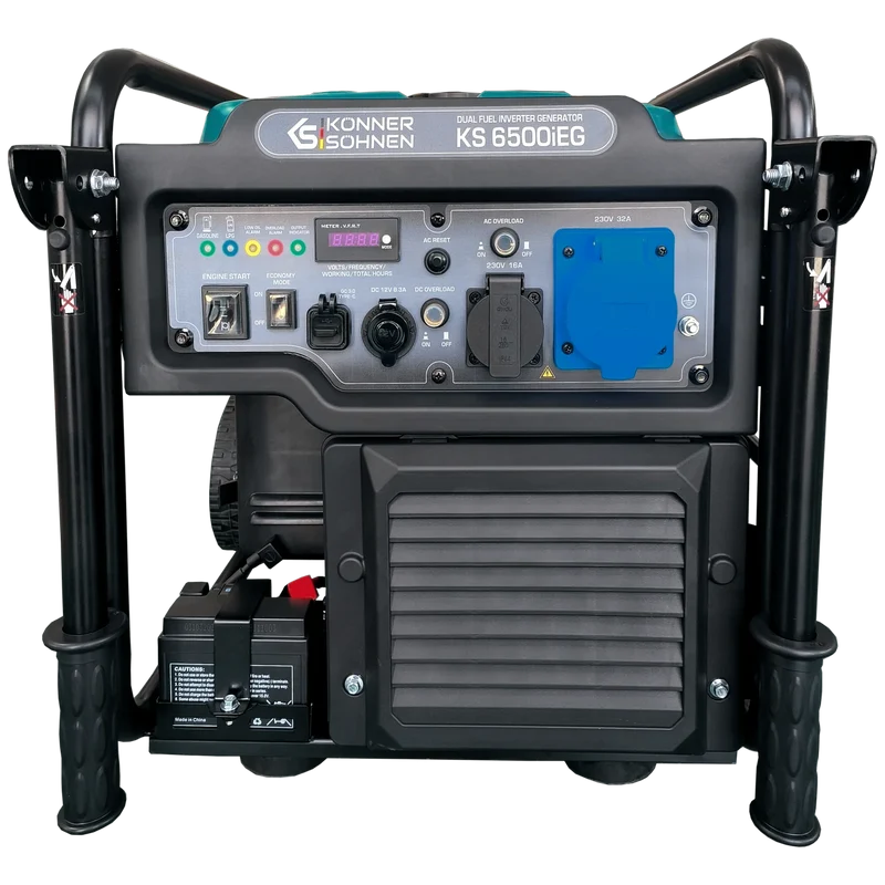 "Könner & Söhnen" Inverter Generator KS 6500iEG (Benzin/Gas) - 6kW Nennleistung - Benzinmotor - 230V