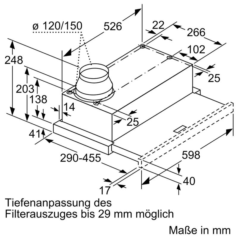 Bosch Dunstabzug DFL064A52 Flachschirm-Dunsthaube Serie 4 + DSZ4685 Griffleiste Edelstahl