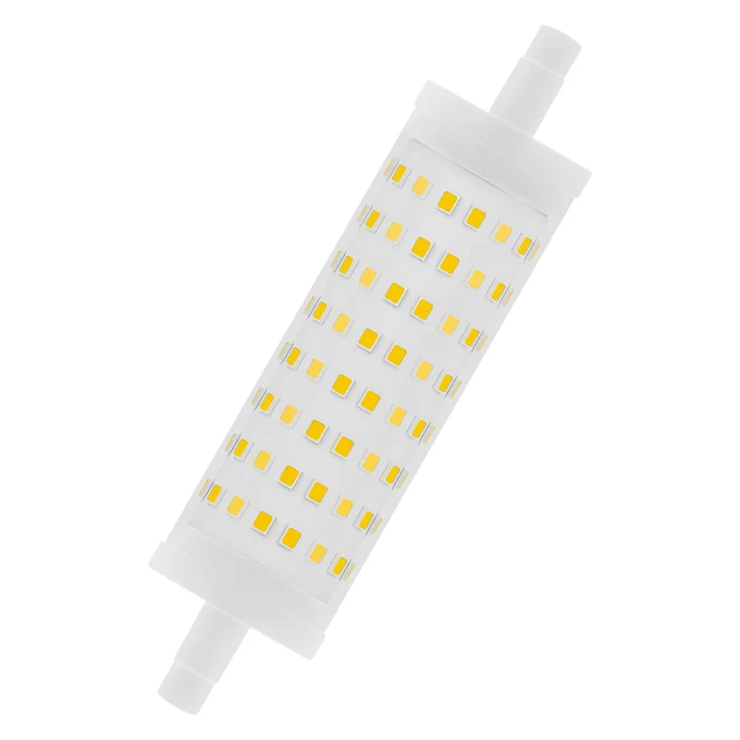LEDVANCE LED Line 118 125 300° DIM P 15W 827 Clear R7s - Ersatz für herrkömmliche Stabsockellampen 15 anstelle 125W