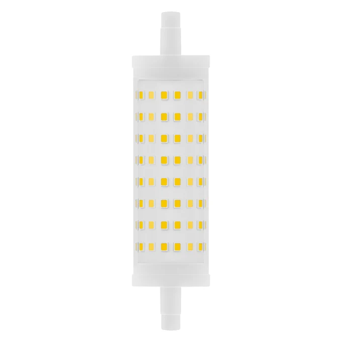 LEDVANCE LED Line 118 125 300° DIM P 15W 827 Clear R7s - Ersatz für herrkömmliche Stabsockellampen 15 anstelle 125W