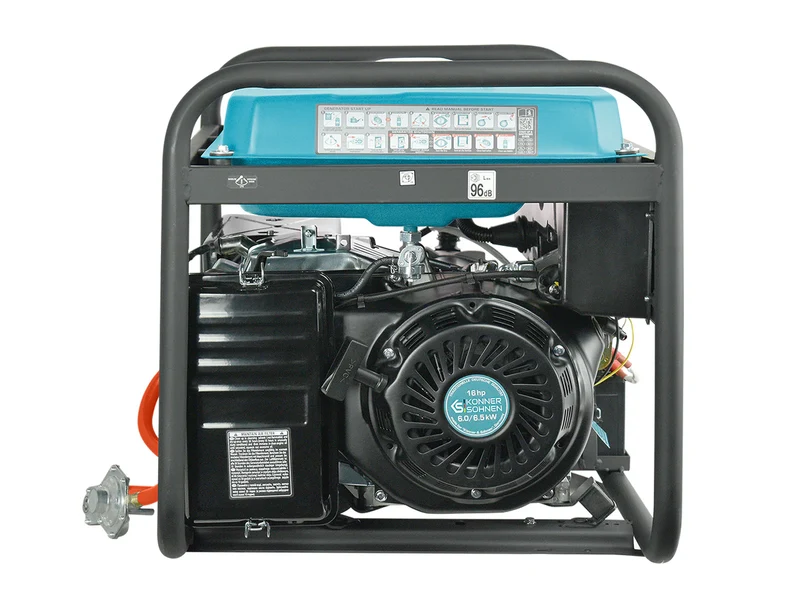 "Könner & Söhnen" LPG/Benzin-Generator KS 9000E G - 6kW Nennleistung - Benzin- (Gas-) Motor - 230V
