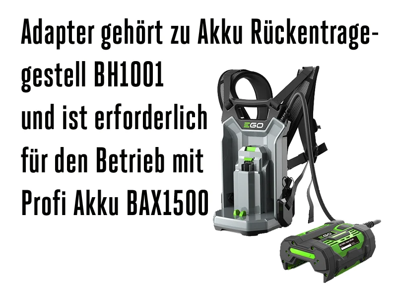 ADB1000 Adapter für rückentragbare Profi Akkus