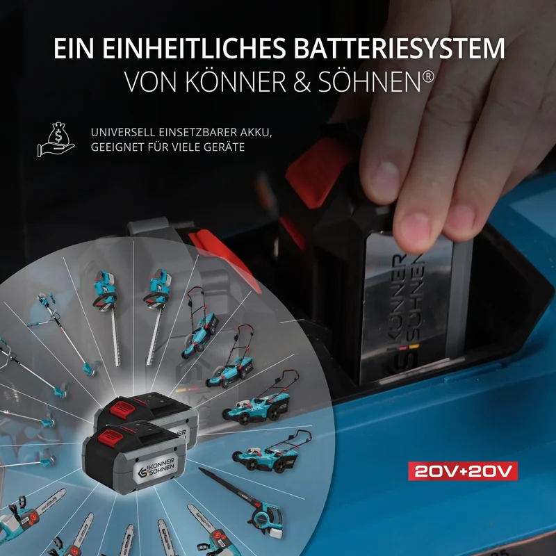 "Könner & Söhnen" Akku-Rasenmäher KS 43LM-40V