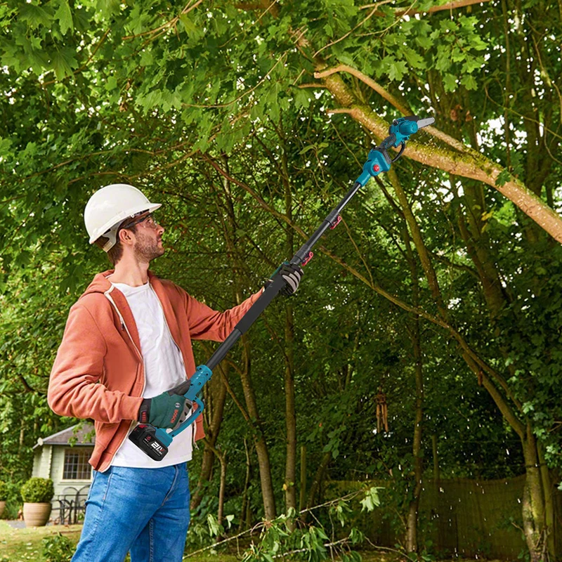 ONEVAN 8" Chainsaw & 25mm Pruner with 2m Telescoping Pole Brushless Cordless Combo Kit