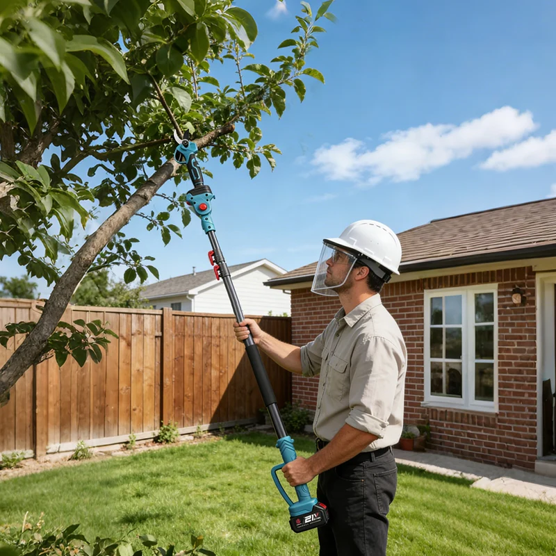 ONEVAN 8" Chainsaw & 25mm Pruner with 2m Telescoping Pole Brushless Cordless Combo Kit