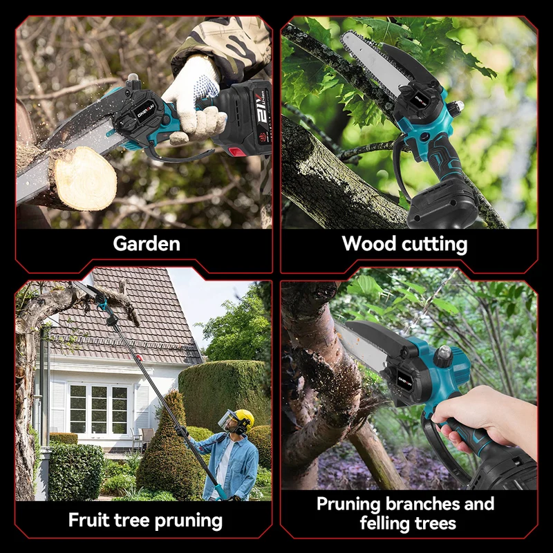 ONEVAN 8" Brushless Pole Saw Kit – 1.7m Extendable