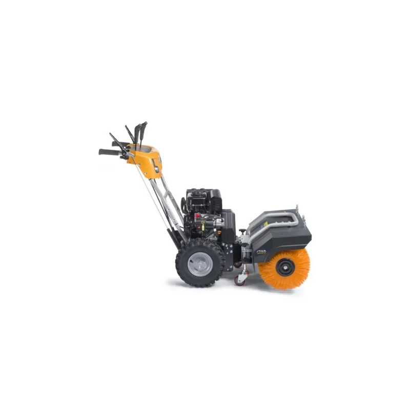 Stiga Kehrmaschine SWS 800 GE – Benzin-Kehrmaschine mit Elektrostart & 80 cm Räumbreite