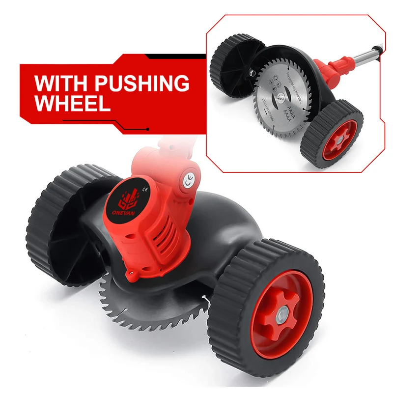ONEVAN 380W Battery Lawn Mower Foldable String Trimmer Brushed Brushcutter | For Makita 18V Battery