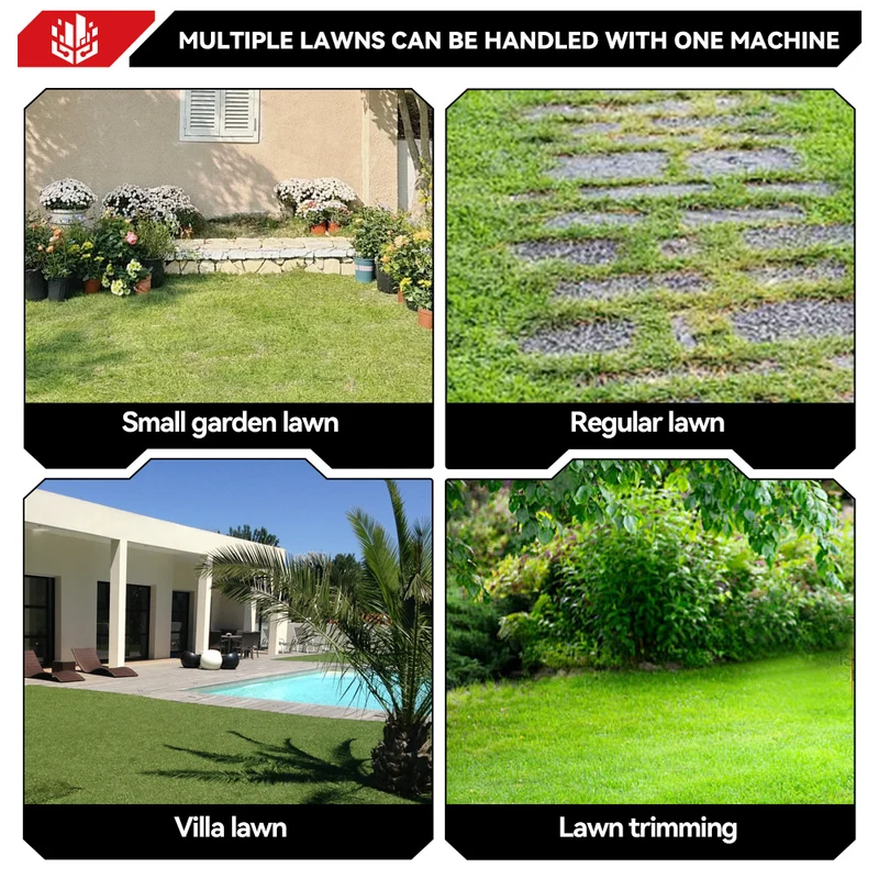 ONEVAN 21cm Brushless Walk-Behind Lawn Mower | 3-Height Adjustment | For Makita 18V Battery