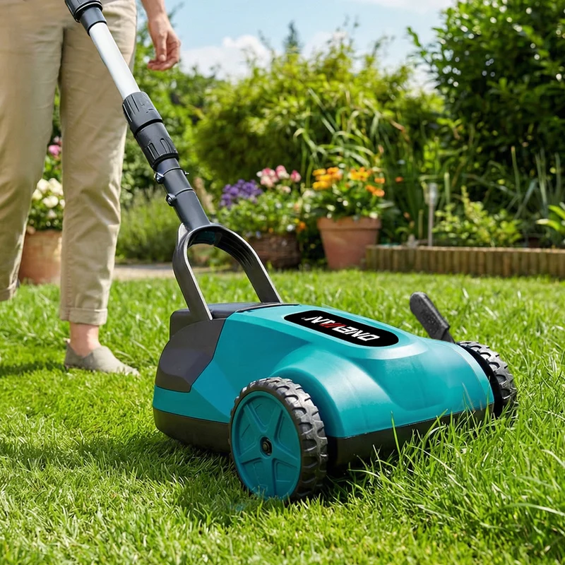 ONEVAN 21cm Brushless Walk-Behind Lawn Mower | 3-Height Adjustment | For Makita 18V Battery
