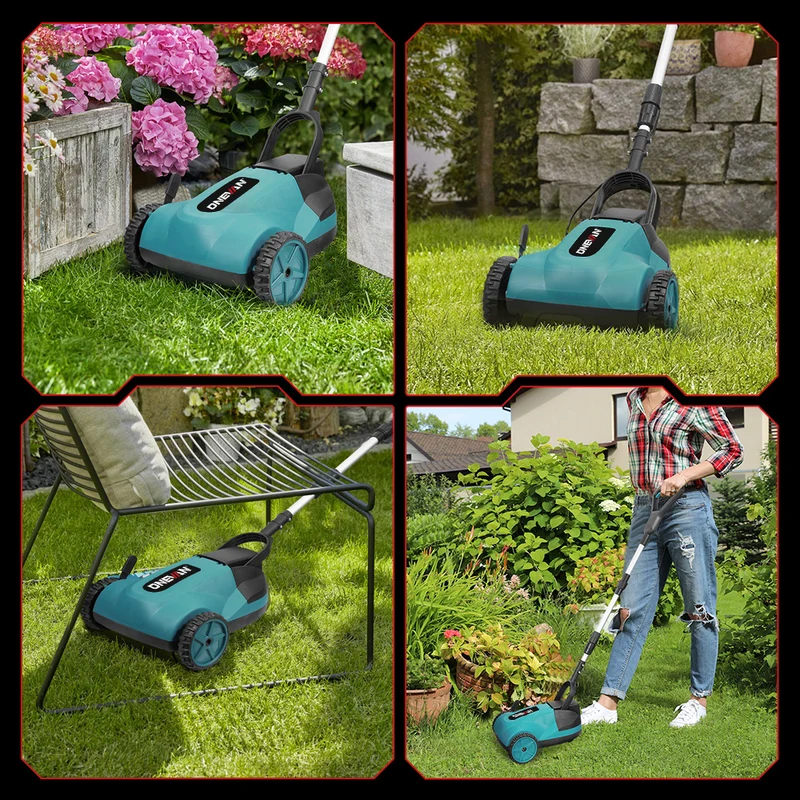 ONEVAN 21cm Brushless Walk-Behind Lawn Mower | 3-Height Adjustment | For Makita 18V Battery