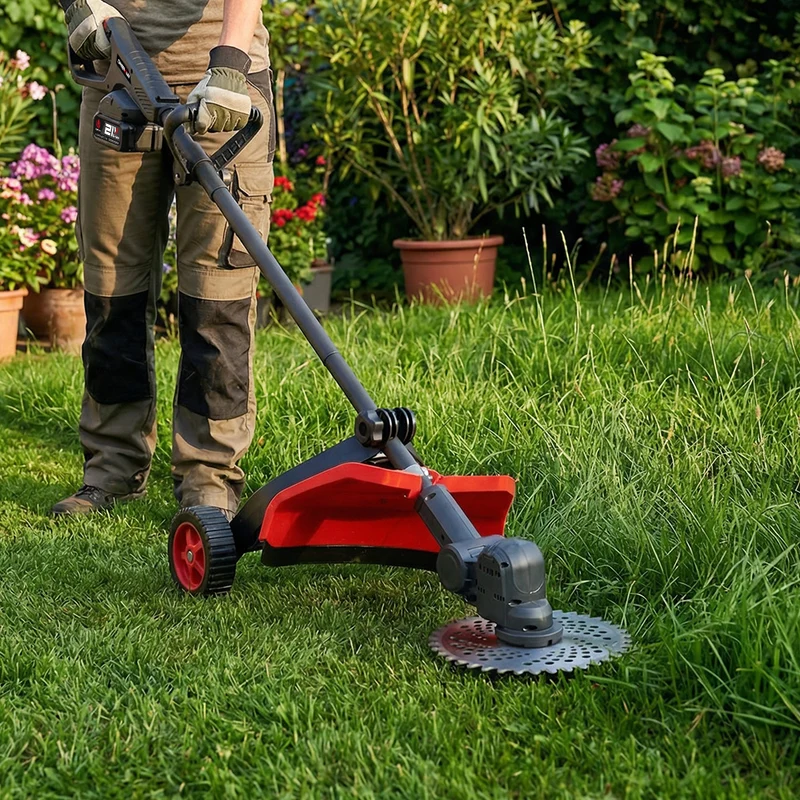 ONEVAN 10” Brushless Cordless Grass Trimmer – Adjustable & Portable | For Makita 18V Battery