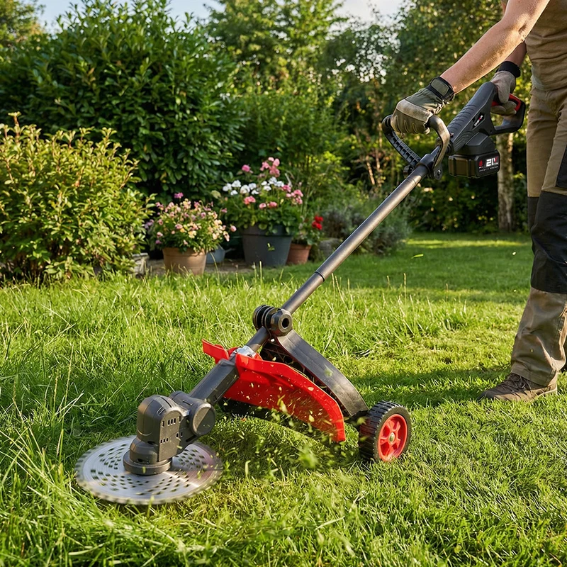 ONEVAN 10” Brushless Cordless Grass Trimmer – Adjustable & Portable | For Makita 18V Battery
