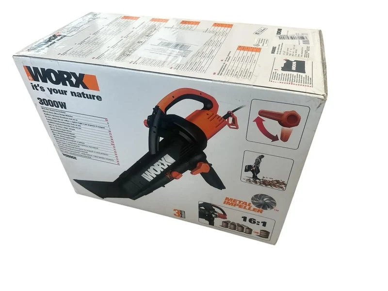 Elektro Laubbläser Laubsauger Mulcher 3-in-1 3000W 45L Fangsack WG505E