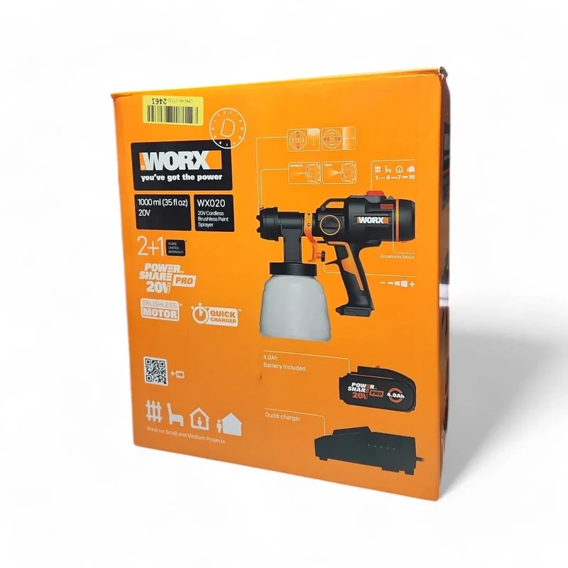 Worx Farbsprühgerät WX020 inkl 4,0Ah Akku Gebraucht