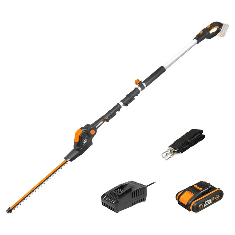 Worx WG252E Akku-Hochheckenschere 3.2M Reichweite 20 V, 2 Ah, mit Akku