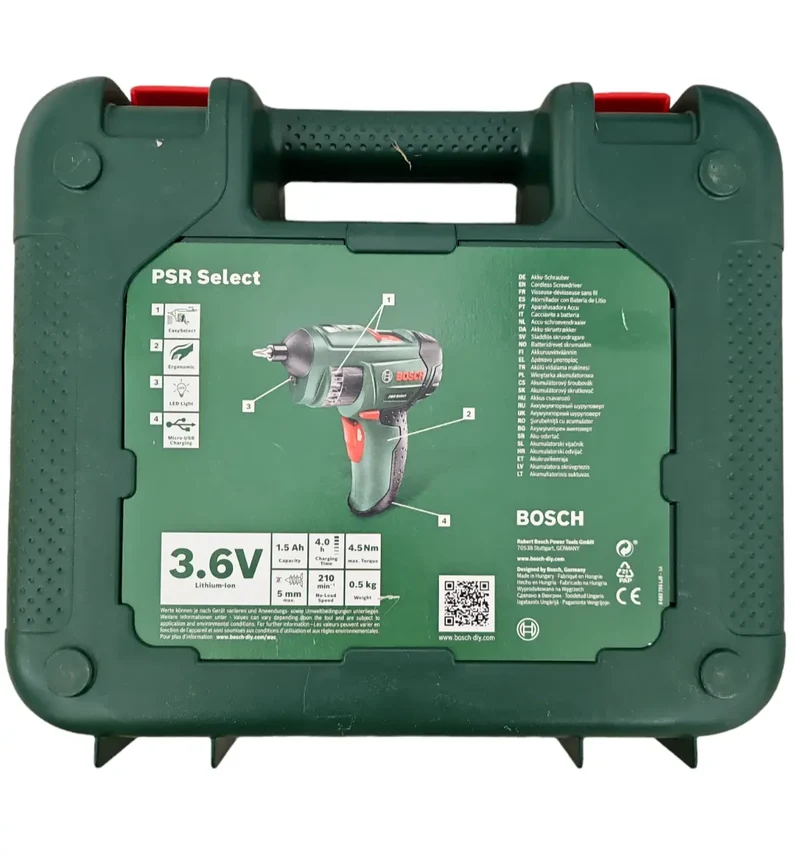Bosch Akkuschrauber PSR Select 12 Bits 3,6 V Akkubohrschrauber Schrauber