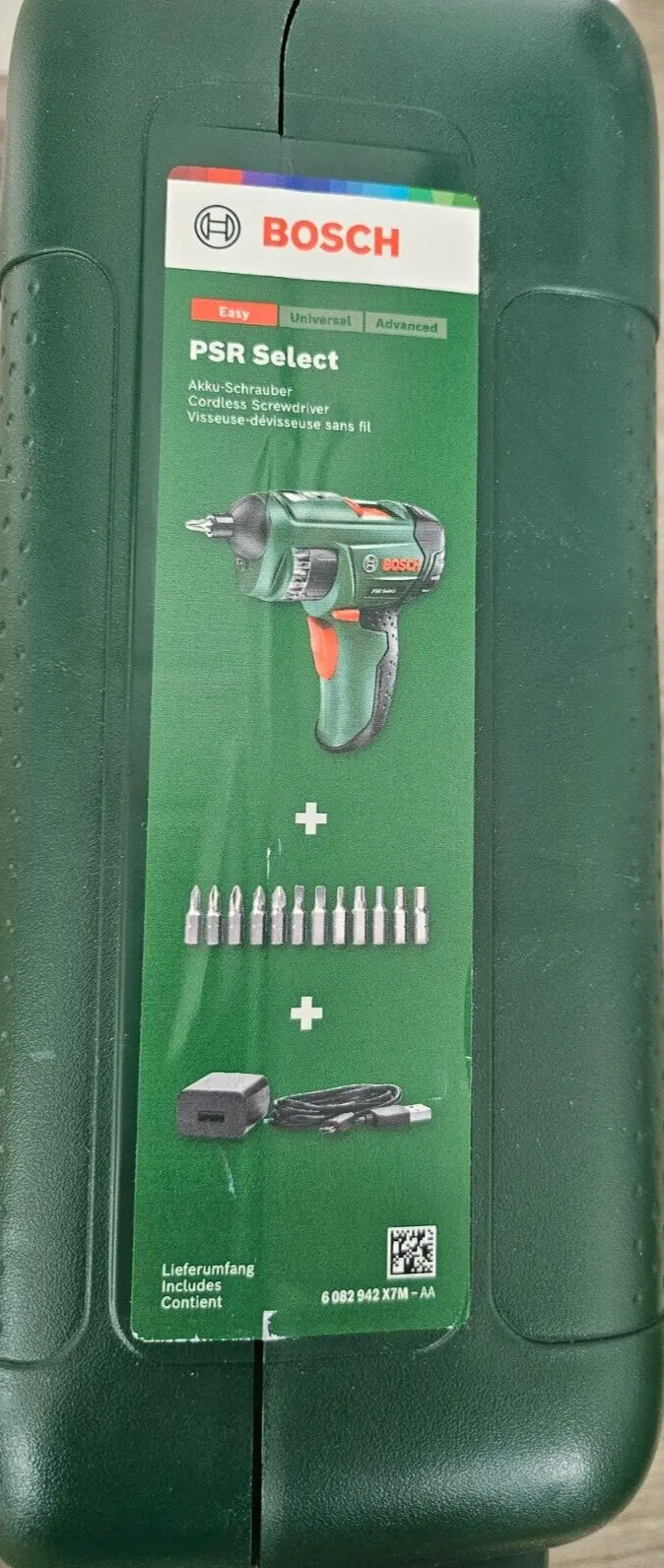 Bosch Akkuschrauber PSR Select 12 Bits 3,6 V Akkubohrschrauber Schrauber