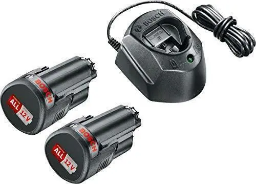 Bosch Akku Starter-Set: 2 x Akku 12 Volt, 1.5 Ah O-A