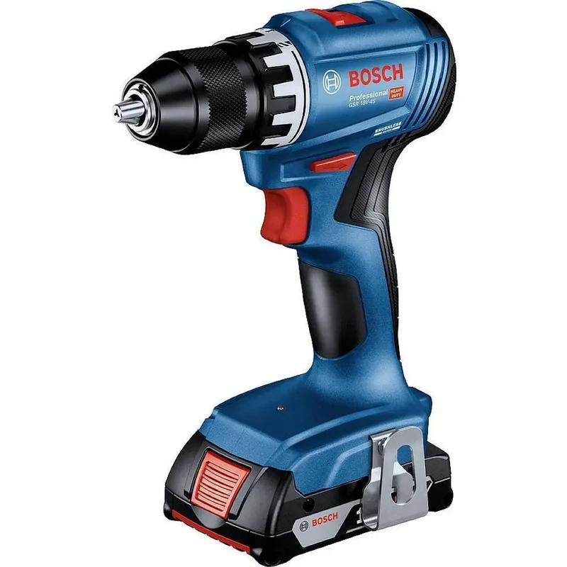 Bosch Akku-Bohrschrauber GSR 18V-45 2 Akkus 3.0Ah, Ladg in L-BOXX