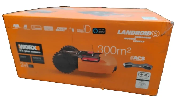 WORX Landroid 300m² Mähroboter Vorteilspackung mit ACS - Rasenroboter, Akkumäher