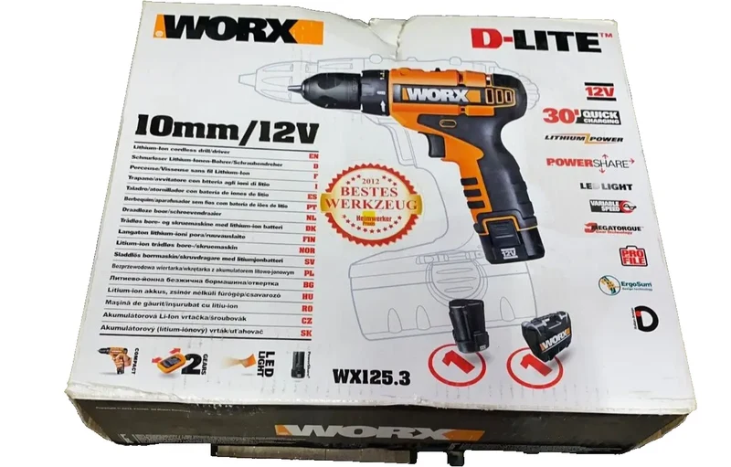 Worx 12V Akku-Bohrschrauber WX125.3
