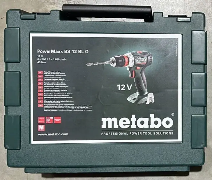 Metabo Akku Bohrschrauber PowerMaxx BS 12 BL Q 12V in metaBOX118 (601039860)
