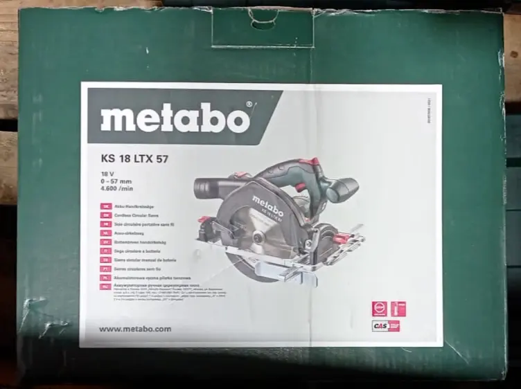 Metabo Handkreissäge KS 18 LTX 57 (Solo, ohne Akku, ohne Koffer)