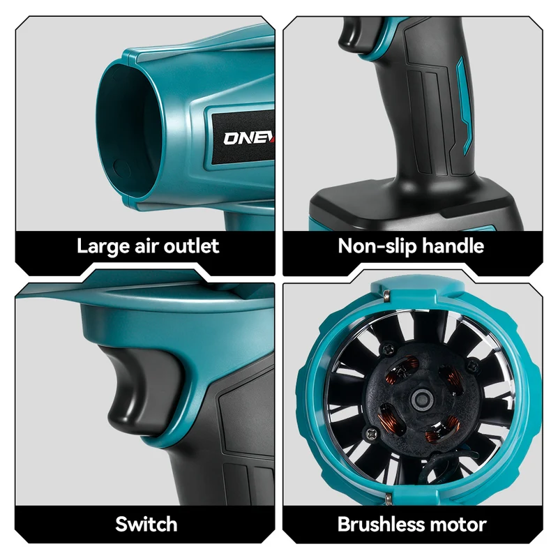 ONEVAN Turbocharged Brushless Blower High-Performance Wind Machine | For Makita 18V Battery