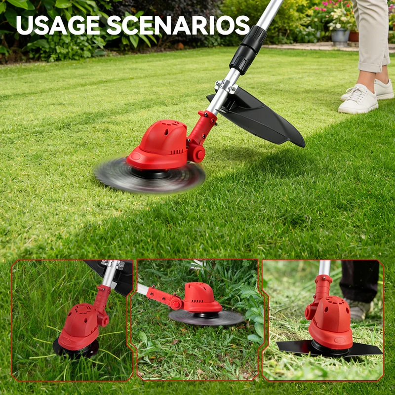 ONEVAN 20V Cordless Brushless Grass Trimmer & Foldable Lawn Mower | For Makita 18V Battery