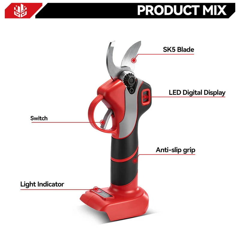 ONEVAN 30mm Brushless Electric Cordless Pruner | For Makita 18V Battery