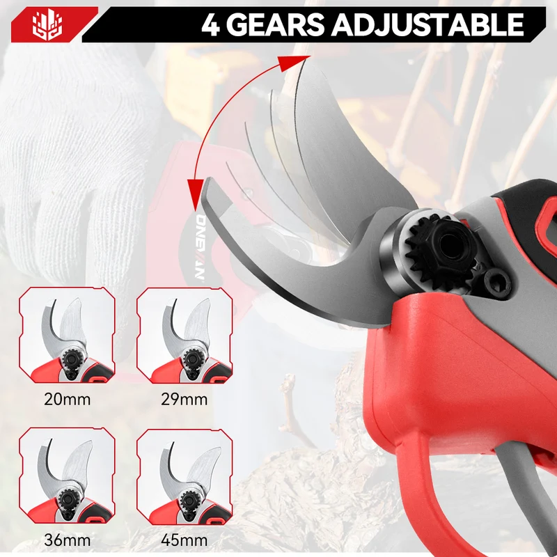 ONEVAN 30mm Brushless Electric Cordless Pruner | For Makita 18V Battery