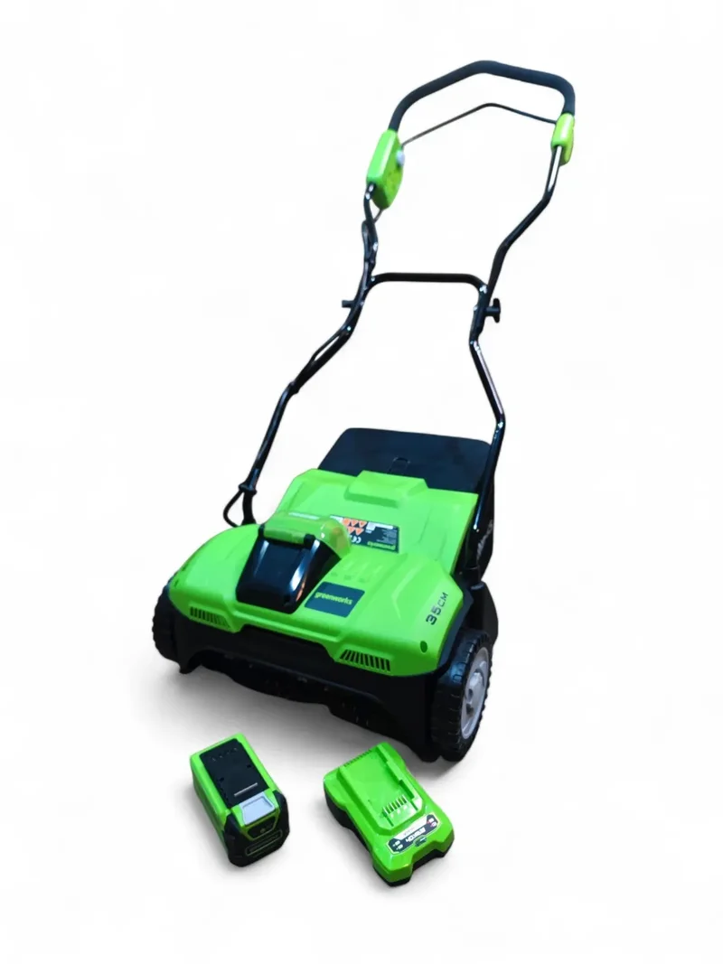 Greenworks Akku Vertikutierer G40DT35, 35 cm 40 V. ohne Akku und Ladegerät