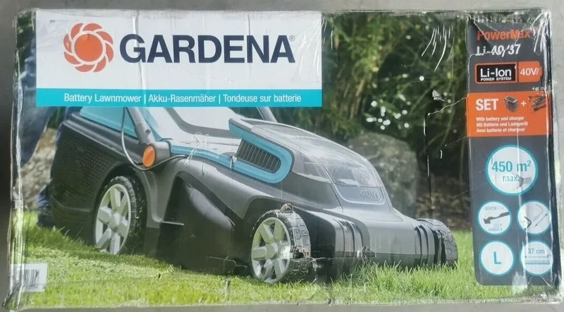 Gardena Akku-Rasenmäher Set PowerMax Li-40/37ohne Akku und Ladegerät