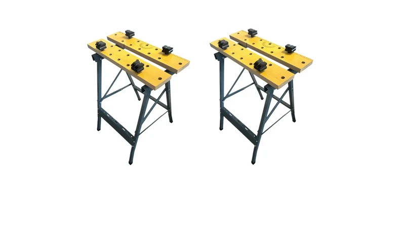 2X Spanntisch klappbar, Werktisch, Arbeitstisch, Werkbank