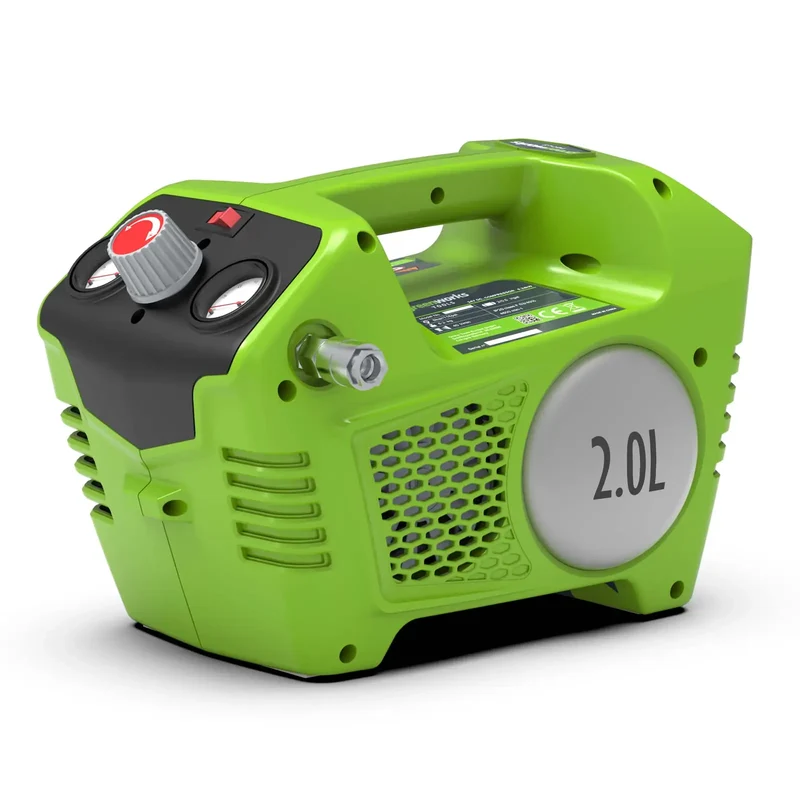 Greenworks 24V Akku Luftkompressor GD24AC (Max. 8 Bar) ohne Batterie & Ladegerät