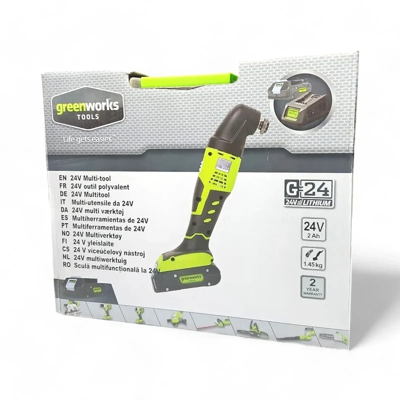 Greenworks Kabelloses Multitool mit Tragetasche 24Volt