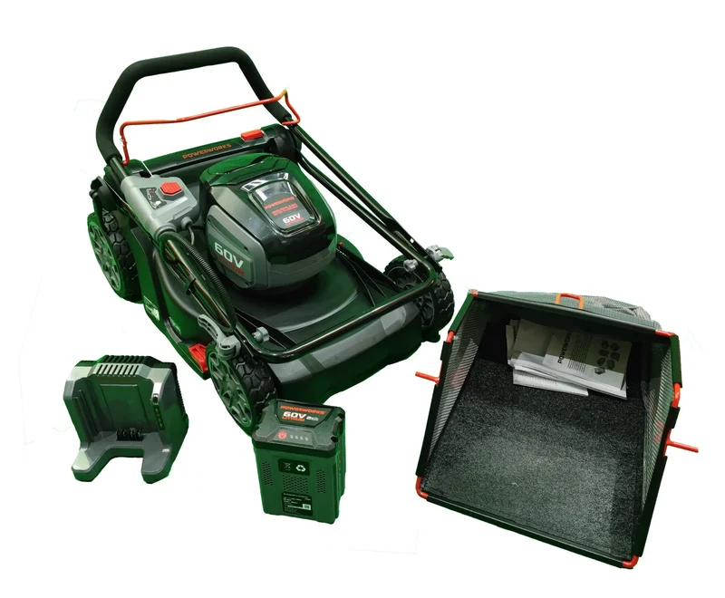 Powerworks Akku-Rasenmäher PD60LM41K2 60 V, incl. Akku 60V 2 Ah+Ladegerät