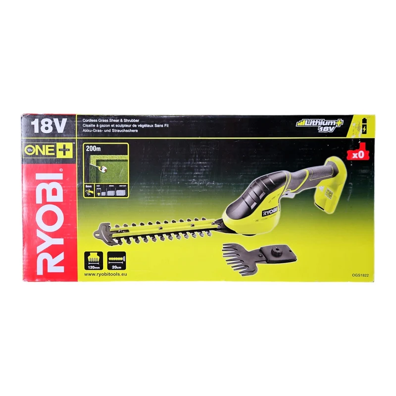 Ryobi 18 V Akku-Gras- und Strauchschere OGS 1822 ohne Akku und Ladegerät