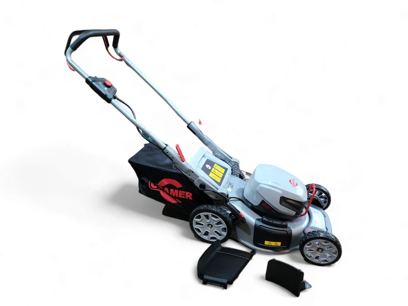 Akku Rasenmäher Cramer 82LM46 46cm Mulchmäher Seitenauswurf passend zu Powerworks/Greenworks 82V ohne Akku und Lad