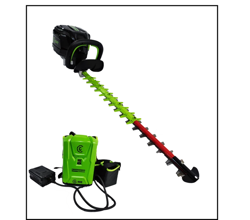 Greenworks 82 V Akku-Heckenschere GC82HT incl. Rucksackakku 12Ah und Ladegerät