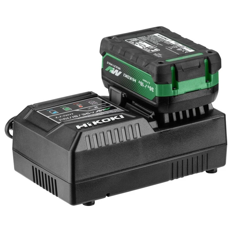 HiKOKI UC18YSL3WKZ 18V 8A Schnellladegerät mit 2 BSL1850MA Akkus