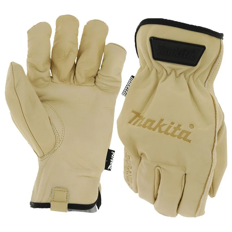 Arbeitshandschuhe Makita P-84632 Fahrerleder aus Rindsleder, Größe L