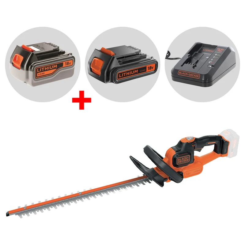 Heckenschere Black+Decker GTC18504PC-QW 18V 4Ah