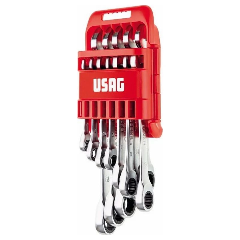 Satz mit 12 Ratschen-Kombinationsschlüsseln Usag 285 KB/DS12