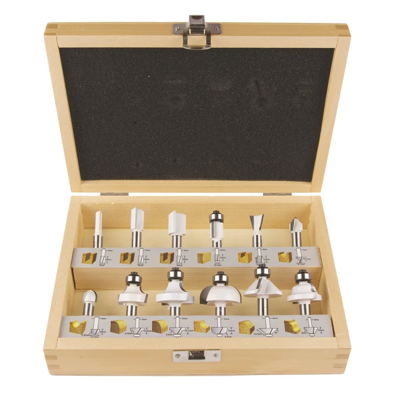 Oberfräsen-Set Makita D-53556